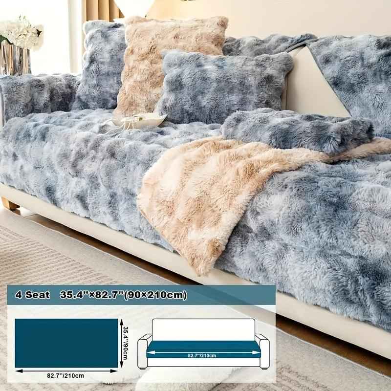 Luxurious Gradient Velvet Sofa Cover