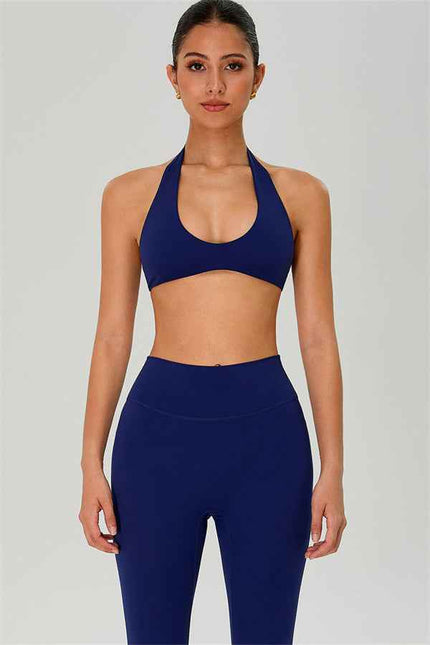 The Solid Sports Bra Leggings 2-Piece Set