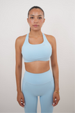 I Am Glowing Sky Blue Quick Dry Butter Bra