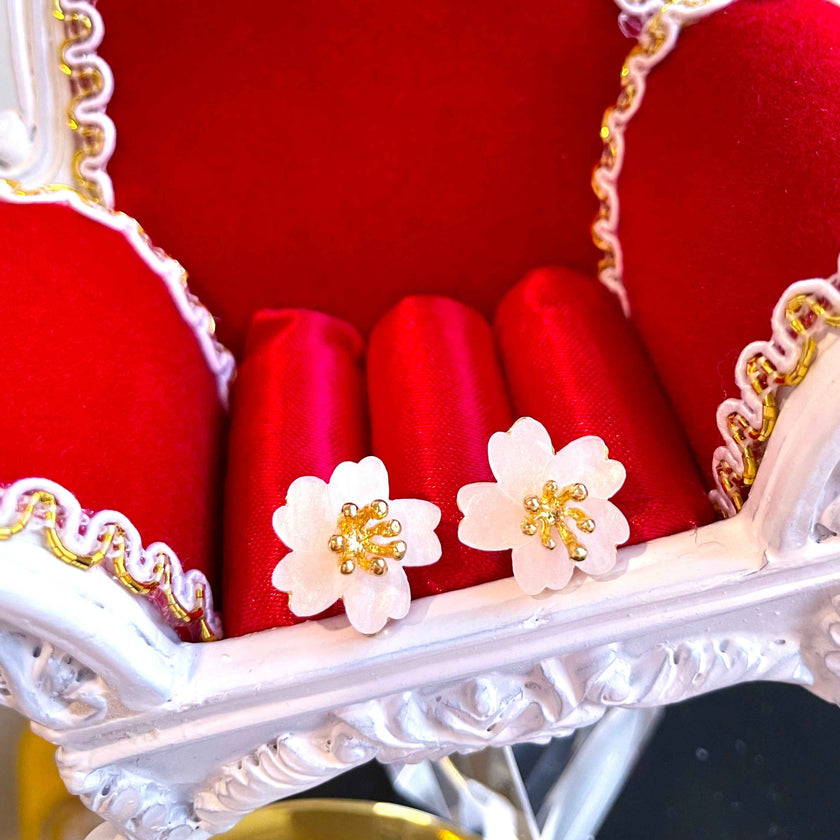 White Flower Studs