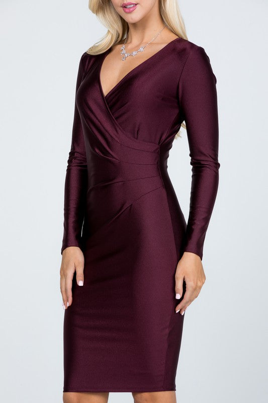 Long Sleeve Midi Dress - Pikemla