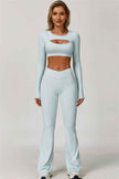 The Lavish Long Sleeve Cut-out Crop Top