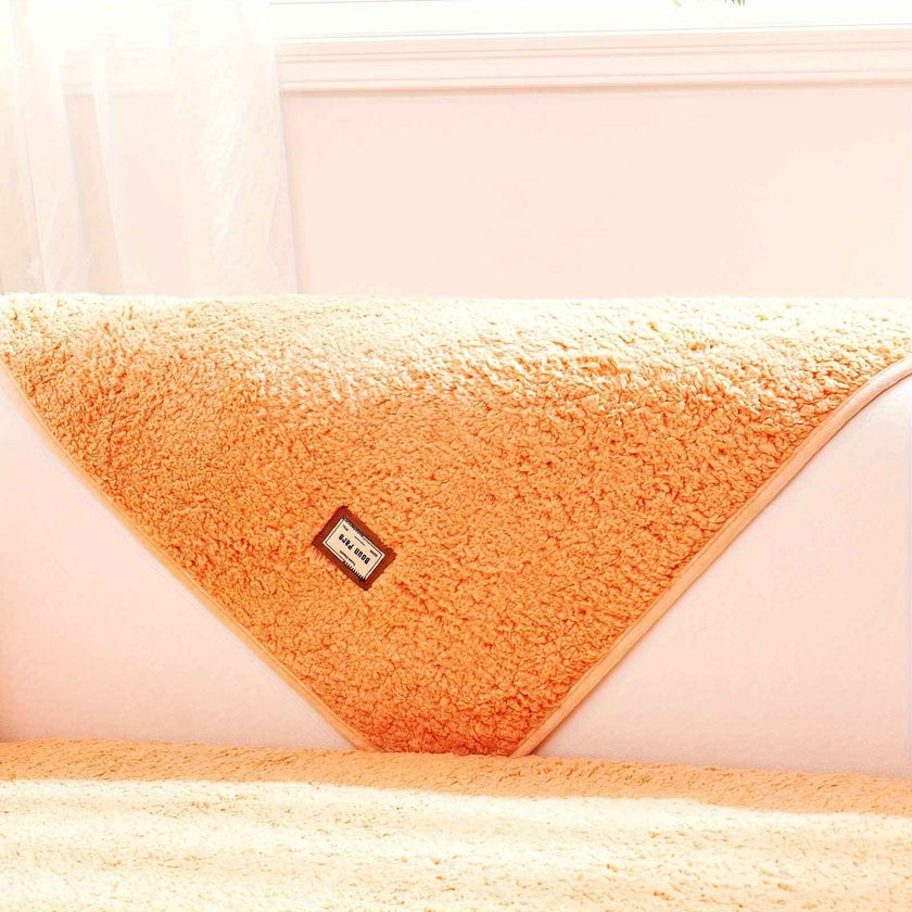 Durable 3 cushion couch cover | High-Quality Plush Sherpa Sofa Cover