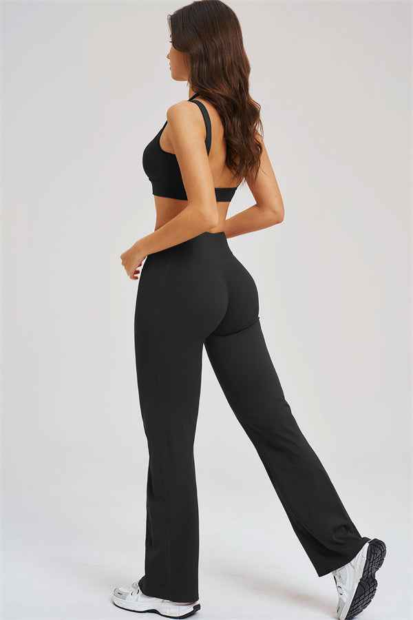 The Sizzle Sports Bra Flared Leggings 2-Piece Set