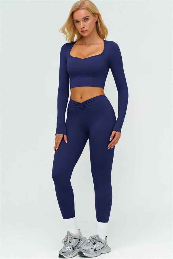 The Lushness Long Sleeve Crop top