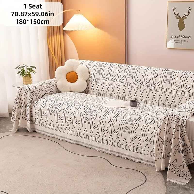 Vintage Slipcovers Couch | Plush Sofa Throw Cover for All Seasons