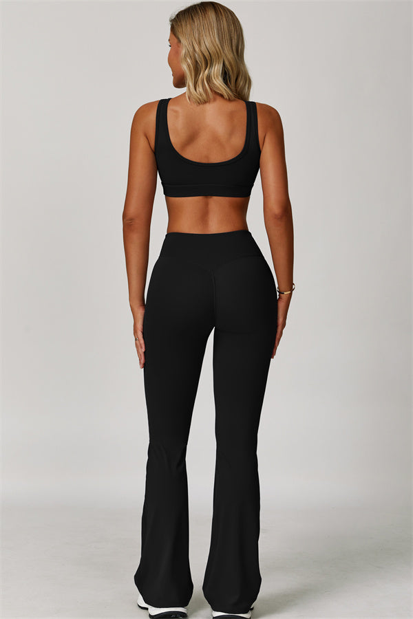 The Lavish Sports Bra Flared Leggings 2-Piece Set