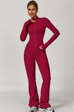 The Refresh Jacket Sports Bra Flared Leggings 3-Piece Set