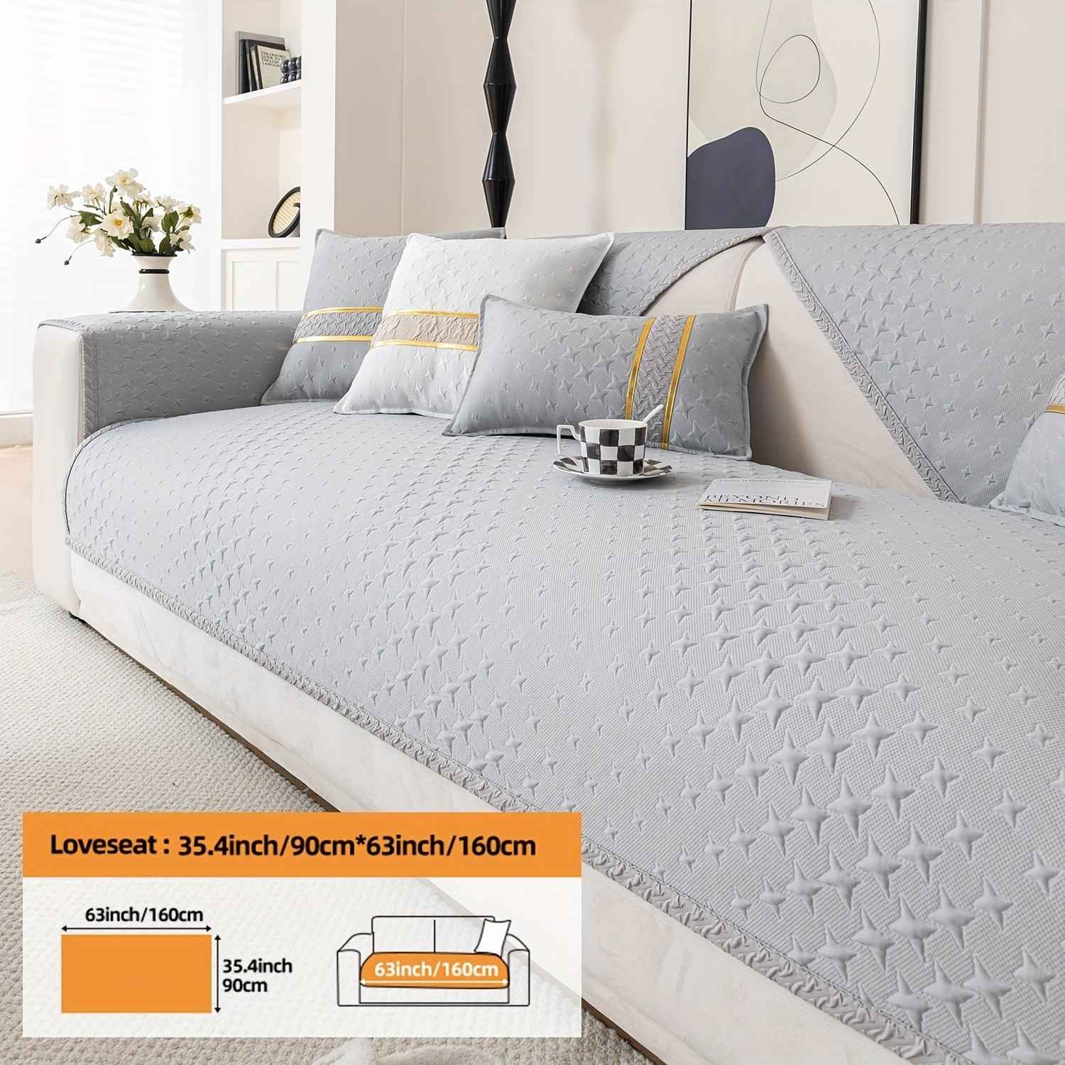 Summer Cooling Silk Non-slip Sofa Cover- Couch Cover for Dogs