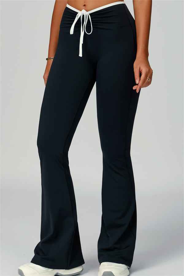 The Skyline Tie Top Flared Leggings 2-Piece Set