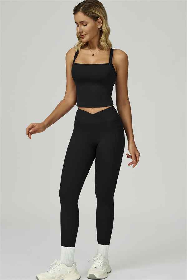 The Flourish Crop Tank Leggings 2-Piece Set
