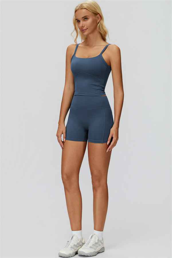 The Fyra Crop Tank Shorts 2-Piece Set