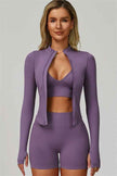 The Empower Jacket Sports Bra Shorts 3-Piece Set