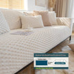Plush Nordic Sofa Slipcover | non slip couch cover for dogs