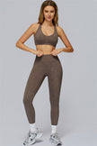 The Radiance Jacket Racerback Sports Bra Leggings 3-Piece Set