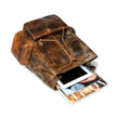 Vortex Leather Backpack: Burnt Brown
