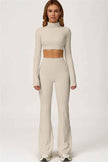 The Axis Crop Top Flared Leggings 2-Piece Set
