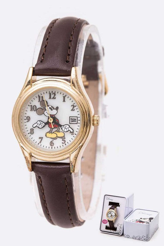 Disney Mickey Mouse Small Dial Watch With Date - Pikemla