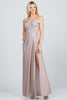 Off Shoulder Shimmering Gown