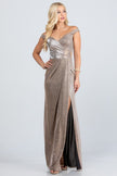 Off Shoulder Shimmering Gown