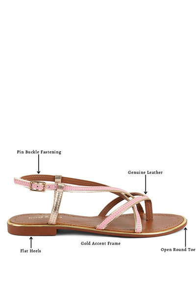 Pheboe Strappy Flat Sandals - Pikemla