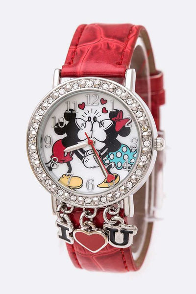 Kisses Mickey Minnie Disney Watch Gift Set - Pikemla