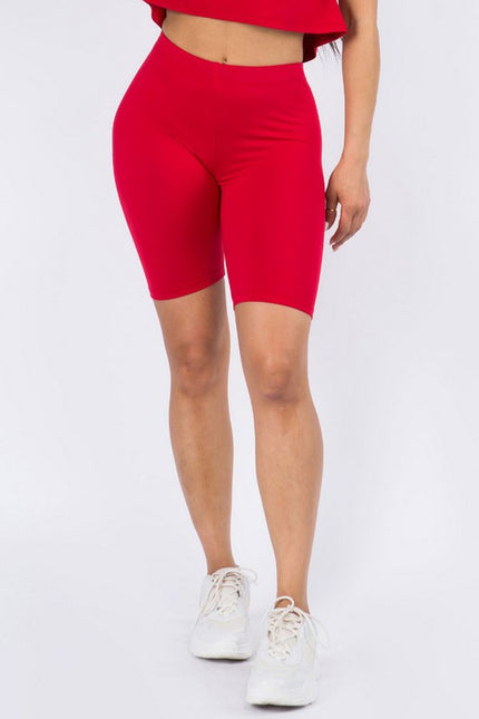 Women's Peach Skin Bike Shorts - Pikemla