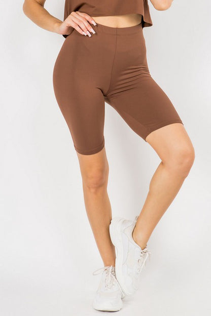 Women's Peach Skin Bike Shorts - Pikemla