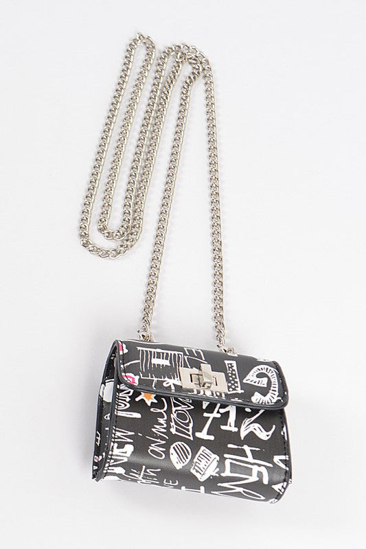 Petite Mini Graffiti Swing Bag - Pikemla