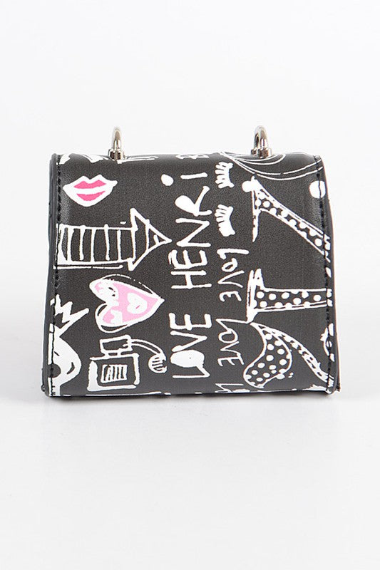 Petite Mini Graffiti Swing Bag - Pikemla