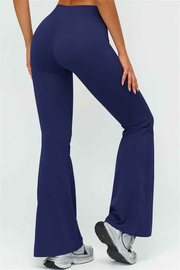 The Lushness V-Back Sports Bra Flared Leggings 2-Piece Set