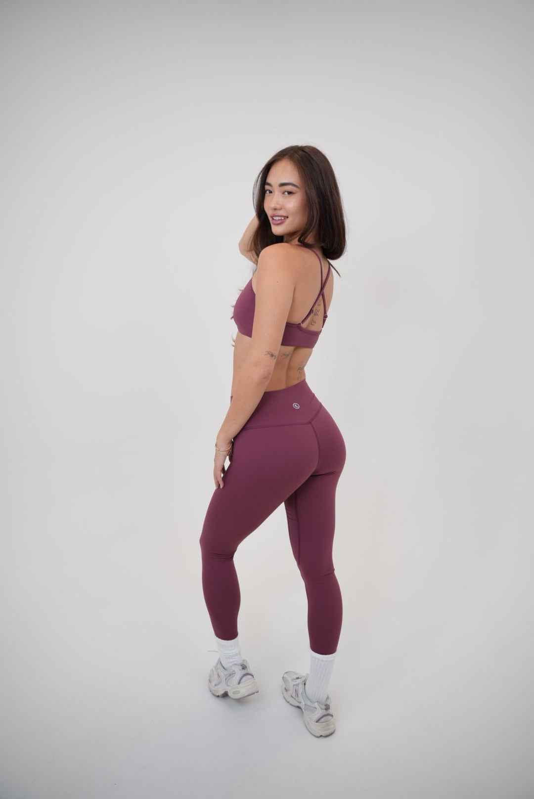 My Time Is Divine Plum Sculpt V-Waist Legging