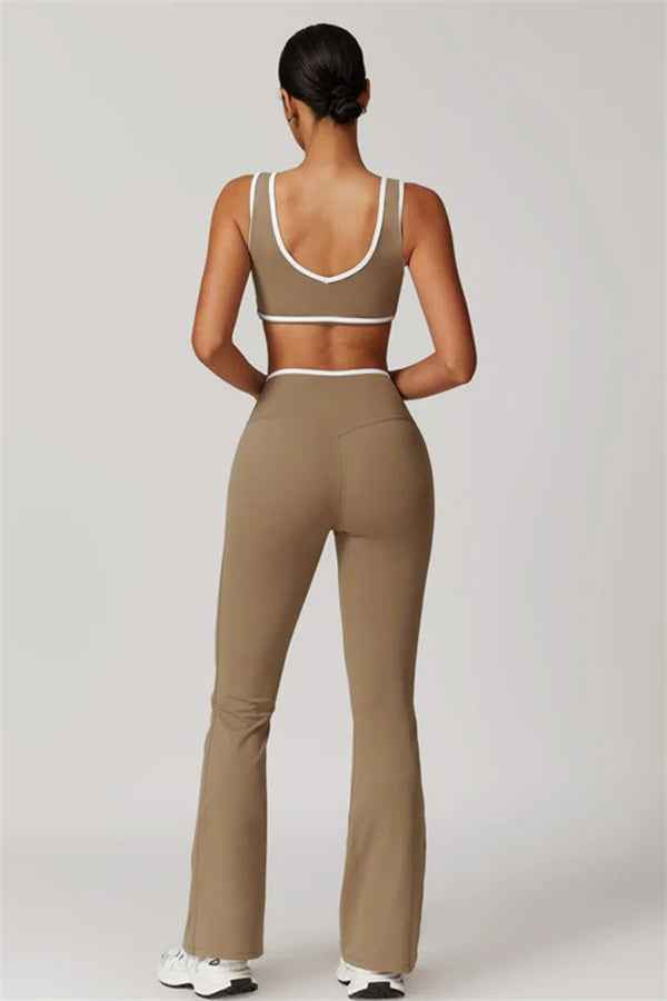 The Stamina Sports Bra Flared Leggings 2-Piece Set