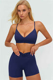 The Lushness Y-Back Sports Bra Shorts 2-Piece Set