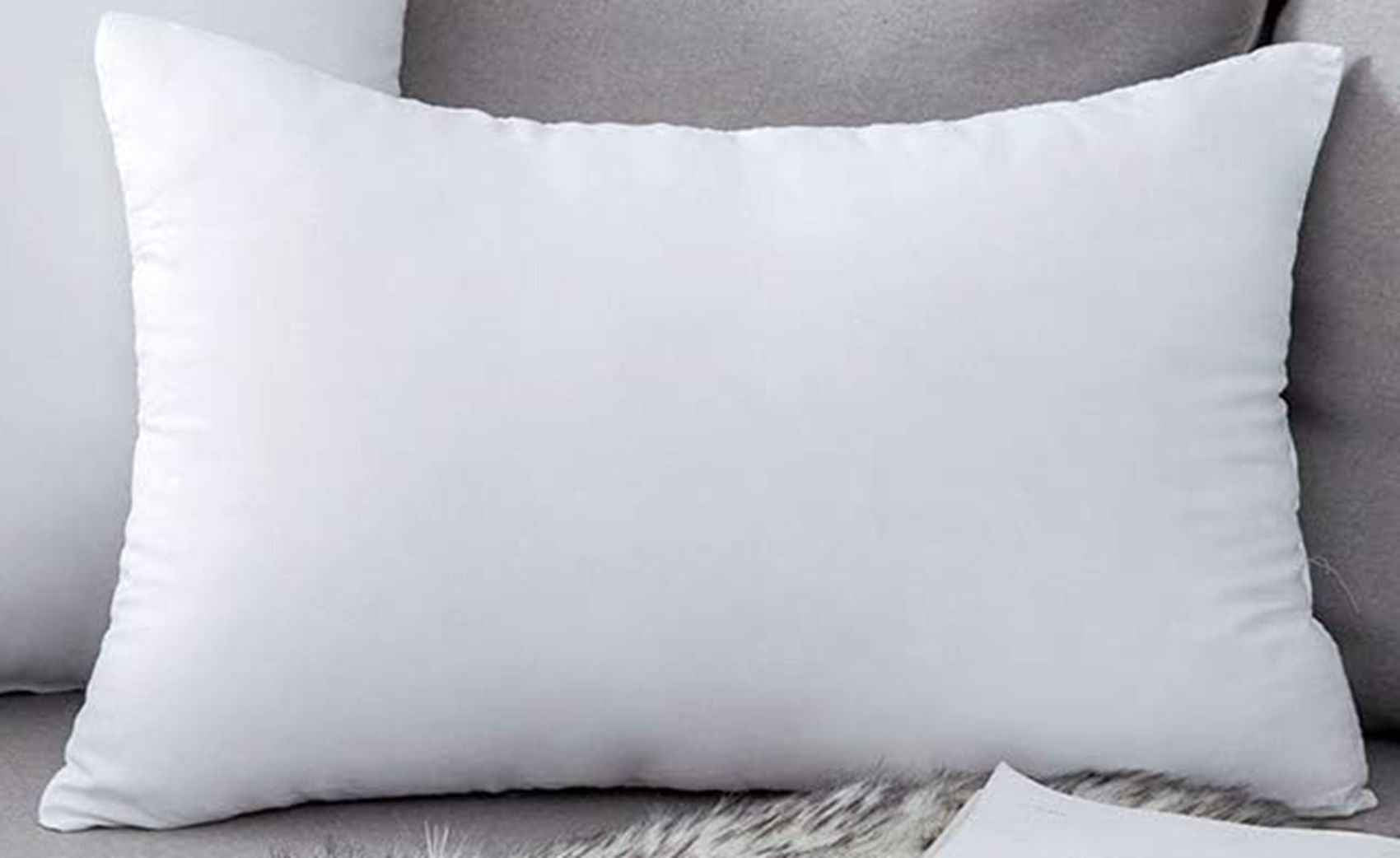 4pcs Throw Pillow Inserts, Square Cushion Inner Soft Fluffy Plump Stuffer Cushion Pillow Core White Pillow Inserts Christmas Decor Halloween Decor Bed Sofa Home Decor