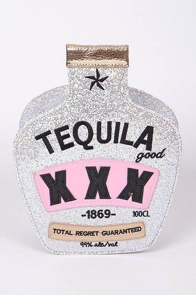 Glitter Tequila Iconic Swing Box Clutch - Pikemla