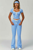 The Skyline Flared Tie Leggings