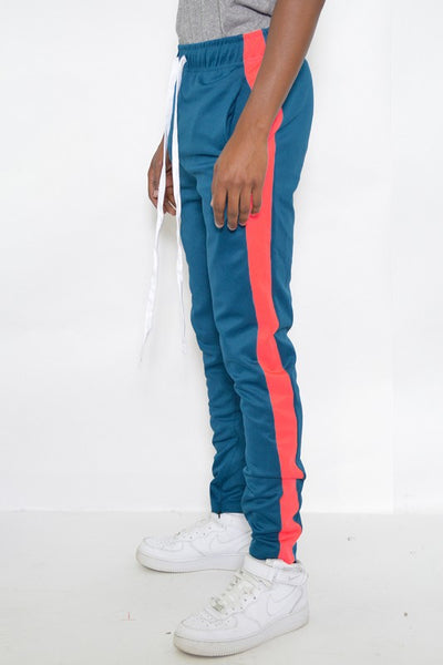 Men’s Slim Fit Single Striped Track Pants - Pikemla