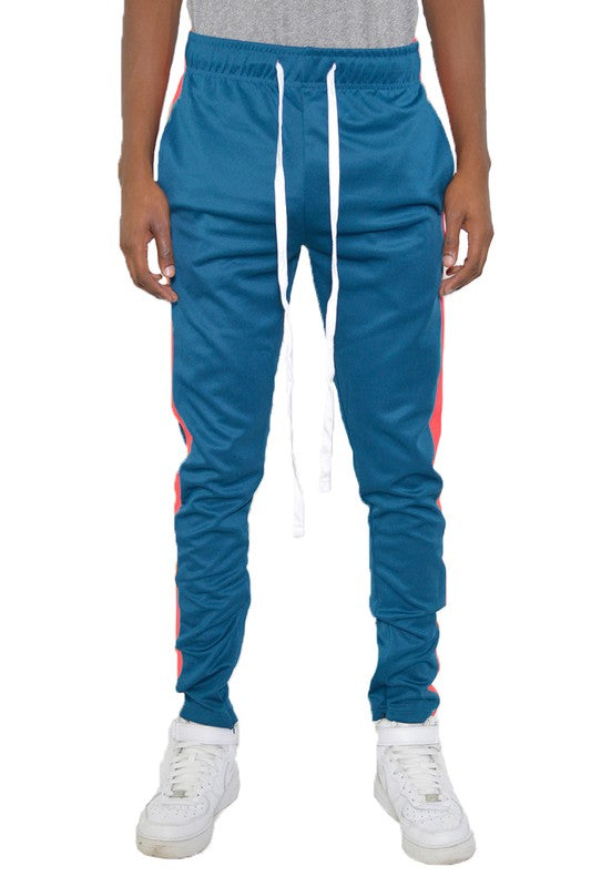 Men’s Slim Fit Single Striped Track Pants - Pikemla