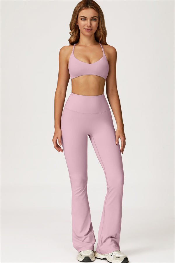 The Lily Sports Bra Flared Leggings 2-Piece Set