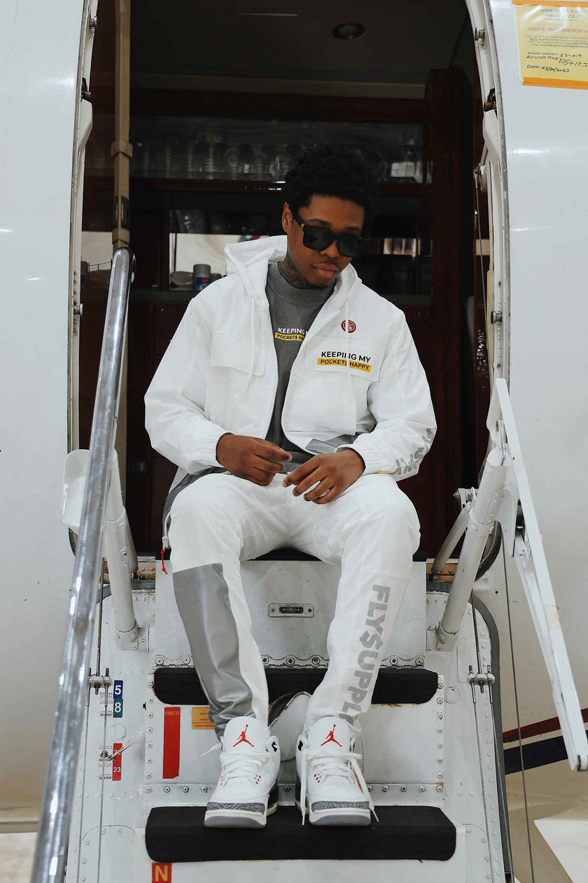 Happy Pockets Jogger (White)