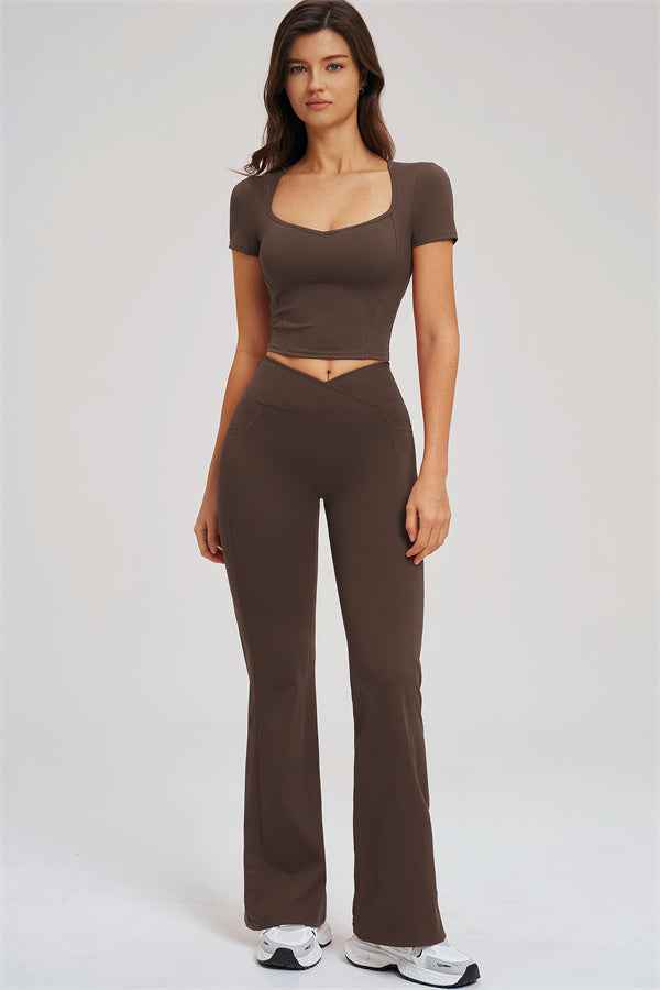 The Sizzle T-shirt Flared Leggings 2-Piece Set