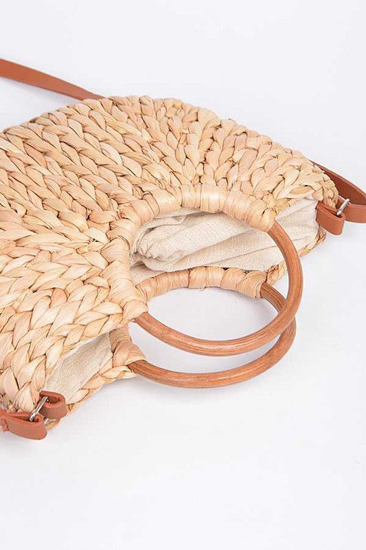 Straw Weaved Swing Clutch - Pikemla