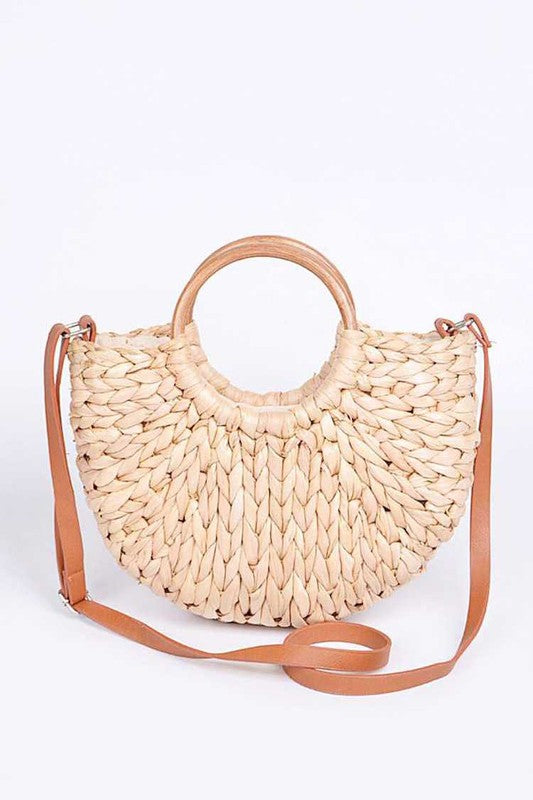 Straw Weaved Swing Clutch - Pikemla