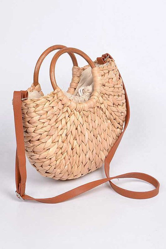 Straw Weaved Swing Clutch - Pikemla