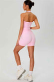 The Solid Halter Tank Top