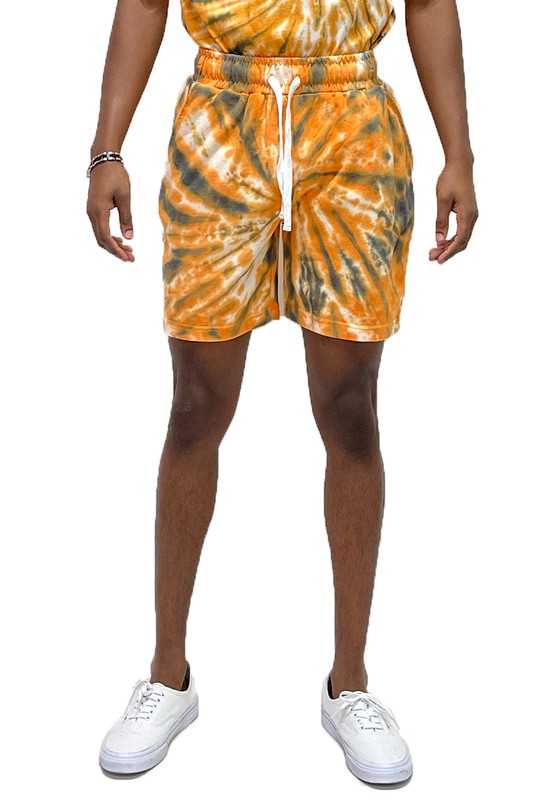 Men’s Cyclone Pinwheel Tie Dyed Shorts - Pikemla