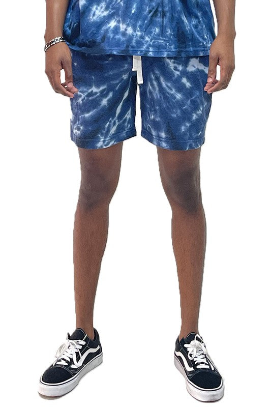 Men’s Cyclone Pinwheel Tie Dyed Shorts - Pikemla