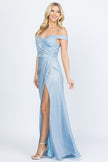 Off Shoulder Shimmering Gown