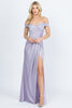 Off Shoulder Shimmering Gown